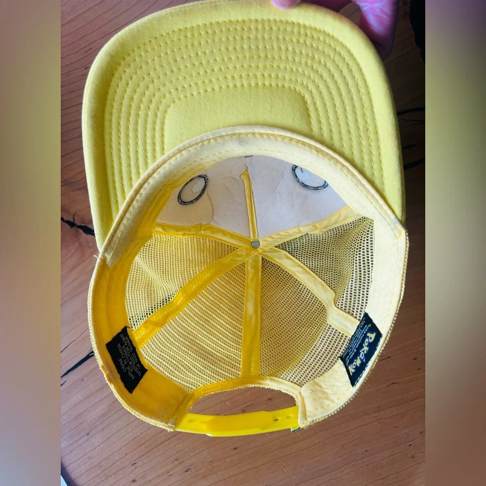 Pokemon Pikachu Hat Mesh Trucker Snapback Yellow 2016 OSFM - Picture 3 of 9